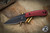 Bastinelli Knives Sin Black Nude Red Tsuka Wrap 3.25" Satin