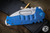 Medford Praetorian T Folding Knife Flamed Blue Titanium 3.75" Drop Point Tumbled