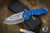 Medford Praetorian T Folding Knife Flamed Blue Titanium 3.75" Drop Point Tumbled