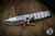 Medford USMC FF Fighter Flipper Knife Tumbled Titanium, PVD HW/Clip 4.25" Drop Point Tumbled 