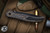 Keanison Knives FIDO Folding Flipper Knife Gold Camo Fat Carbon 3" M390 DLC