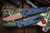 Benchmade Bailout AXIS Lock Folding Knife Crater Blue Aluminum 3.4" Tanto Flat Dark Earth Cerakote 537FE-02