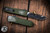Guardian Tactical RECON-ELITE OD Green Aluminum OTF Knife Tanto 4" Two-Tone Black Serrated 108222