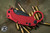 Reate EXO-K Karambit Button Lock Knife Red Aluminum 3" PVD (Trainer Included)