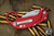 Reate EXO-K Karambit Button Lock Knife Red Aluminum 3" Stonewash (Trainer Included)