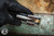 Sergey Rogovets Custom "Rhino" Flame Titanium Folding Knife 3.5" S45VN Satin