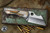 Sergey Rogovets Custom "Rhino" Flame Titanium Folding Knife 3.5" S45VN Satin