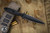 Toor Knives Specter Fixed Blade Knife Shadow Black G10 4.75" Dagger Black KG Gunkote