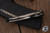 Heretic Knives Custom "Pariah" Dual Action Ironwood Inlay 4" Bronze Ball Bearing Damascus (Preowned)