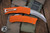 Heretic Knives "Roc" Orange OTF Automatic Knife 3" Stonewash H060-2A-ORG