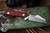 JRW Knives Traitor "Blood Sweat Tears" Red G10 Fixed Blade 2.75" MagnaCut Wharncliffe Stonewash