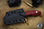 JRW Knives Traitor "Blood Sweat Tears" Red G10 Fixed Blade 2.75" MagnaCut Wharncliffe Stonewash