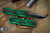 Heretic Knives "Colossus" Toxic Green OTF Knife Green 3.5" Recurve DLC H042-6A-TXGRN 