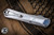 Heretic Knives Custom Manticore X Stainless MOP Inlay 3.7" Dagger Vegas Forge Blued Damascus