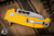 Demko Knives AD-20 Yellow G10 Folding Knife 3.6" M4 Stonewash 