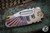 Medford Micro Praetorian "T" Folding Knife "Rising Sun" Bronze Violet Titanium 2.9" Tanto Stonewash
