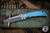 Spartan Blades Custom SHF Harsey Folding Knife Chromed Blue Titanium 3.25" Stonewash