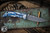 Spartan Blades Custom SHF Harsey Folding Knife Blue American Flag Titanium 3.25" Damascus 