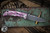 Spartan Blades Custom SHF Harsey Folding Knife Pink American Flag Titanium 3.25" Damascus 