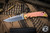 Spartan Blades Custom SHF Harsey Folding Knife Chromed Orange Titanium 4" Stonewash