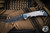 Spartan Blades Custom SHF Harsey Folding Knife Satin "Storm Watch" Titanium 4" Damascus