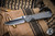 Chris Reeve Knives Small Sebenza 31 Folding Knife Sandblasted Titanium, Blue Accents 3" MagnaCut Drop Point Polished S31-1014