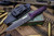 Bastinelli Knives "Grozo" Purple G10 Fixed Blade 6" PVD Serrated 