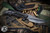 Mike Bond/Borka Blades Custom "Huli Maka" Flipper Crusader Titanium Radial Milled 3.75" Borka Grind