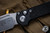 Microtech LUDT Gen III Automatic Folding Knife Black Aluminum, Grip Tape Inlay 3.4" M390 Drop Point Stonewash 1135-10