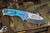 Medford Praetorian Genesis T Folding Knife Blue to Green Fade Titanium 3.3" Drop Point Tumbled