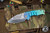 Medford Praetorian Genesis T Folding Knife Blue to Green Fade Titanium 3.3" Drop Point Tumbled