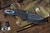 Medford Praetorian T Folding Knife Flamed Starry Night / DLC Titanium 3.75" Drop Point DLC