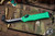 Heretic Knives Hydra OTF Knife Toxic Green 3.6" Tanto Two-Tone DLC H006-11A-TXGRN