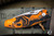 Three Rivers Manufacturing NEUTRON 2 Folding Knife Tangerine Tiger Swirl G10 3" MagnaCut Stonewash