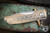Vero Engineering Impulse Mini Folding Knife Gold E-HEX/Stonewash Titanium 3.4" Tanto Belt Satin -EKnives EKclusive