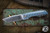 Vero Engineering Impulse Mini Folding Knife Blue E-HEX/Stonewash Titanium 3.4" Tanto Belt Satin -EKnives EKclusive