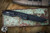 Vero Engineering Impulse Mini Folding Knife Blue E-HEX/DLC Black Titanium 3.4" Tanto DLC -EKnives EKclusive