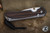  Chris Reeve Knives Small Sebenza 31 Macassar Ebony Inlay/Glass Blasted Titanium Knife 3" Drop Point S31-1140