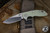 Rick Hinderer Knives XM-18 3.5" Slicer Folding Knife Translucent Green G10, Stonewash Bronze