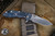 Rick Hinderer Knives XM-18 3.5" Slicer Folding Knife Red G10, Battle Blue
