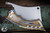 Sergey Rogovets Custom Folding Cleaver 44 Mag Flamed Titanium Friction Folder Button Lock 4" Satin