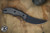 Bastinelli Knives "Chopper" Fixed Blade Black Micarta 3.5" M390 Stonewash Serrated