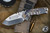 Medford Praetorian Genesis T Folding Titanium Knife Deep-Cut Laurel Leaf Filigree 3.3" Tanto Tumbled