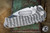 Medford Praetorian Genesis T Folding Knife Tremors/Bark Sculpted Titanium 3.3" Drop Point Tumbled