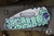 Medford Praetorian Genesis T Folding Knife "HULK" Green/Violet Sculpted Titanium 3.3" Drop Point Tumbled