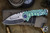 Medford Praetorian Genesis T Folding Knife "HULK" Green/Violet Sculpted Titanium 3.3" Drop Point Tumbled