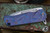 Medford Proxima Flipper Folding Knife Violet Stained Glass Sculpted Titanium 3.9" Drop Point Tumbled