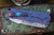 Medford Proxima Flipper Folding Knife Violet/Flamed DragonSkin Sculpted Titanium 3.9" Drop Point Tumbled