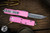 Microtech UTX-85 OTF Automatic Knife Blasted Pink 3" Tanto Stonewash 233-10BPK