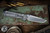 Chris Reeve Knives Small Sebenza 31 Folding Knife Sandblasted Titanium, Blue Accents 3" MagnaCut Tanto Stonewash S31-1010